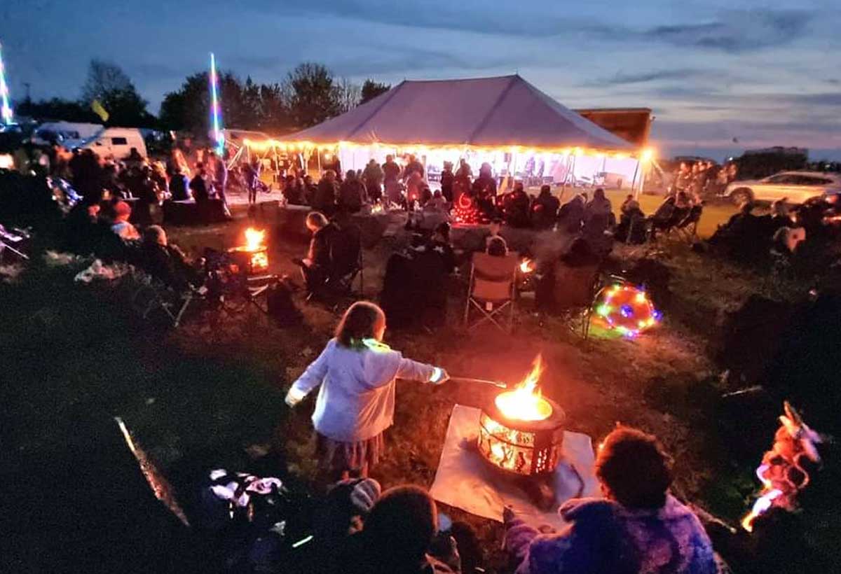 A Wild Festivals band playing in North Yorkshire