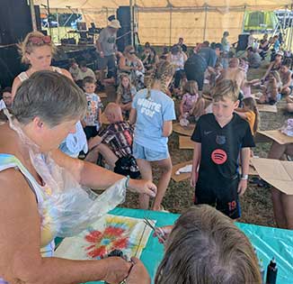 Tie dye craft workshop